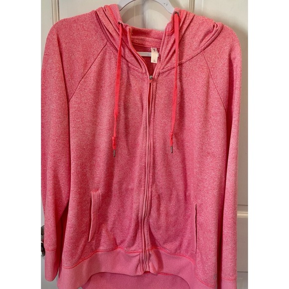 GapFit Tops - GapFit Full Zip Hoodie Athletic Jacket Activewear Workout Pink Heather XL